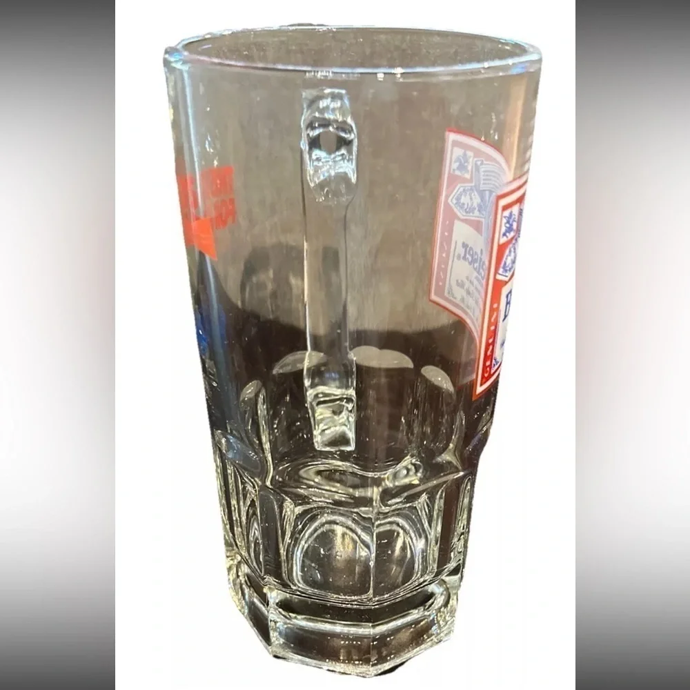 Huge VTG BUDWEISER Bud Beer GLASS 